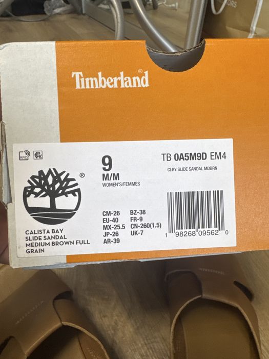 Тапки, шльопанці жіночі шкіряні Timberland