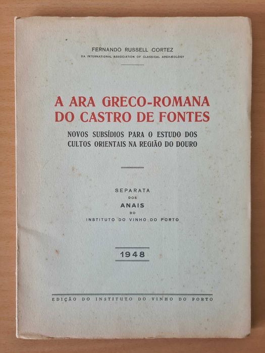 Livro "A Ara Greco-Romana de Castro de Fontes"