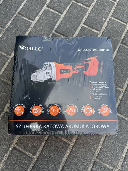 Szlifierka Kątowa Akumulatorowa orllo 20V 125mm DIAX kątówka z Walizką