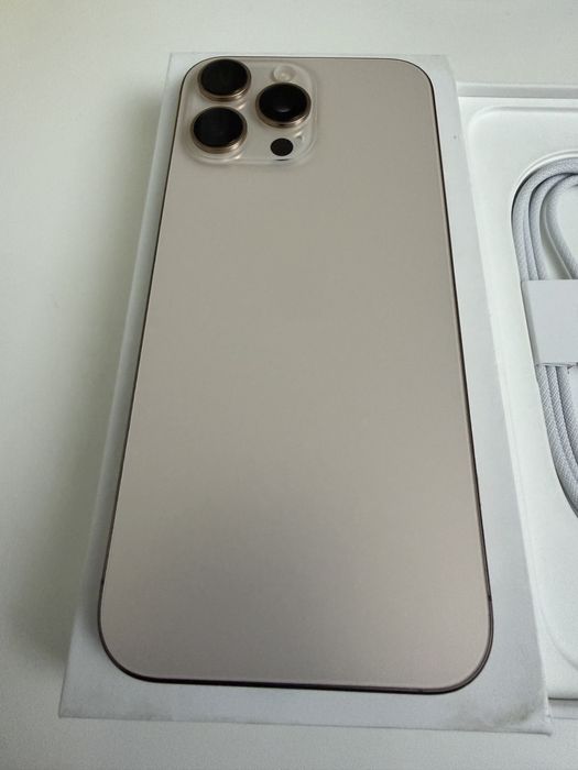 Ідеал-iphone 16 pro max 256 gb, фіз сім, desert titanium