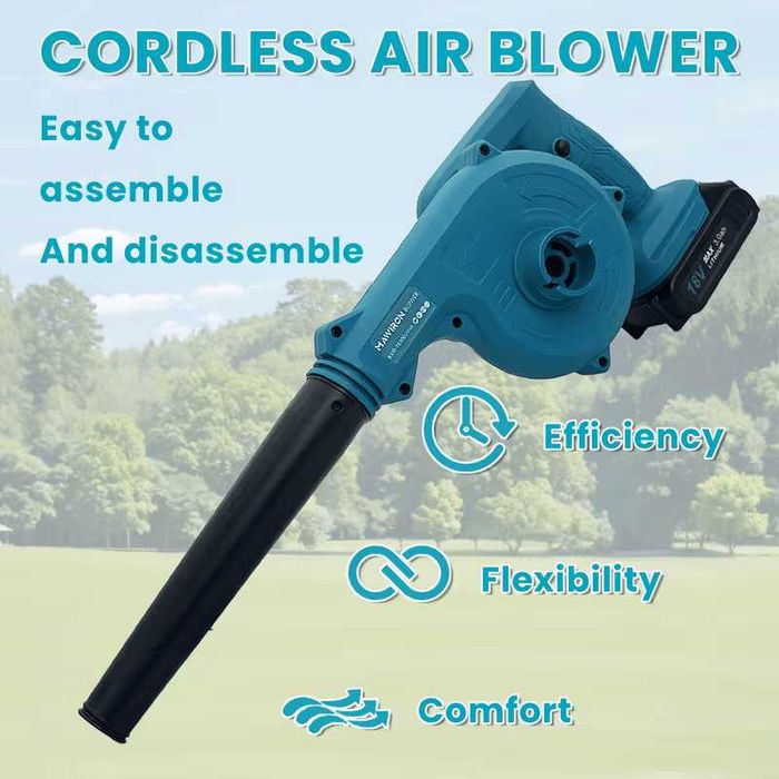 Soprador e Aspirador de Folhas Sem Fios 2