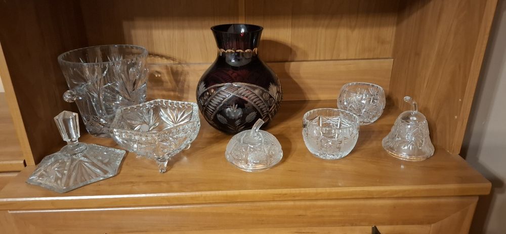 Zestaw  krysztalow prl