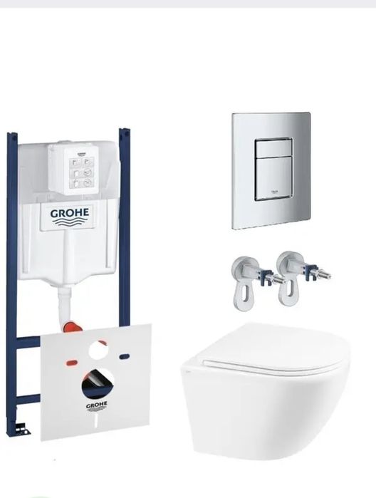 Інсталяція " Grohe "+ кнопка+унітаз
