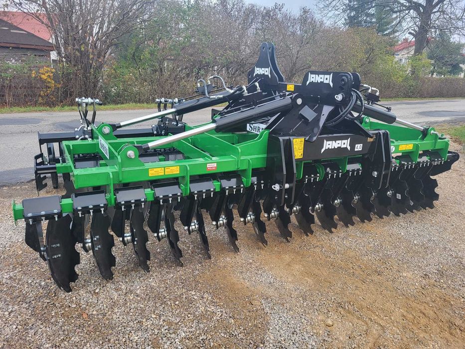 BRONA TALERZOWA JANPOL ciężka/ 4m/5m 4 siłowniki/ wał daszkowy fi600