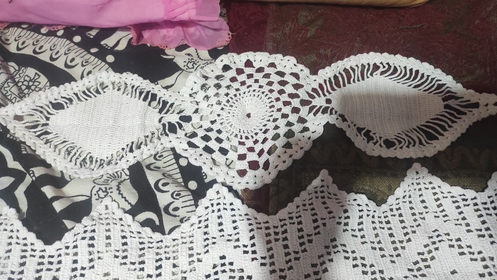 8 naprons de crochê