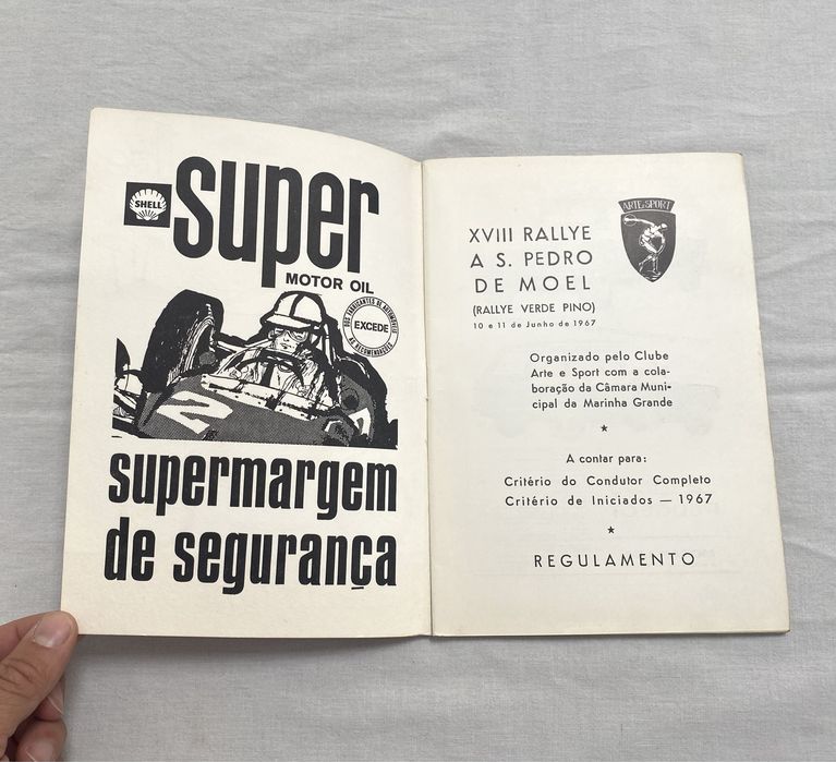 Catálogo Rally Rallye Verde Pino São Pedro de Moel 1967