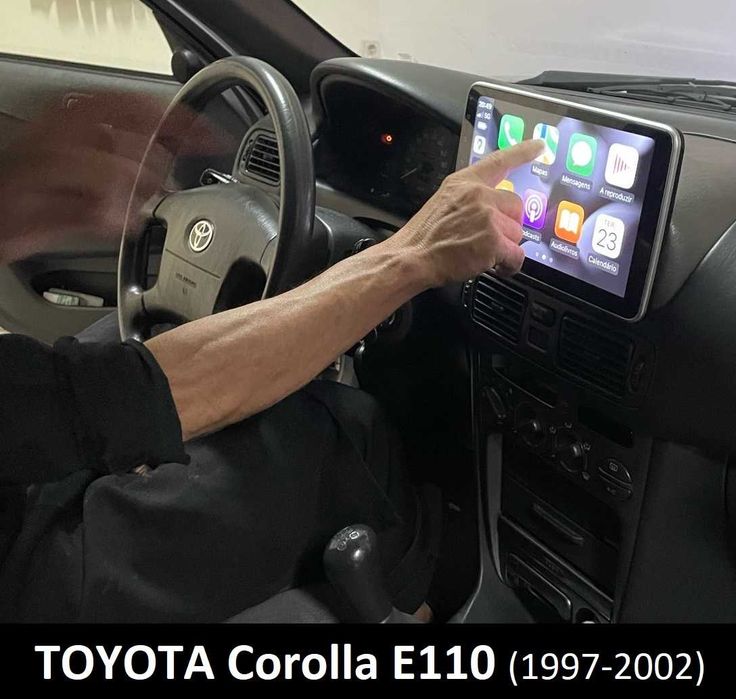 Rádio 1DIN (4/32GB) • 10.1" Rotativo • ANDROID • GPS • Apple CarPlay