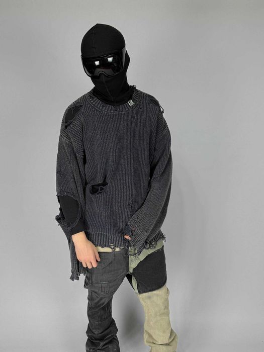 MAISON MIHARA YASUHIRO Distressed свитер свитшот Sweater светр кофта