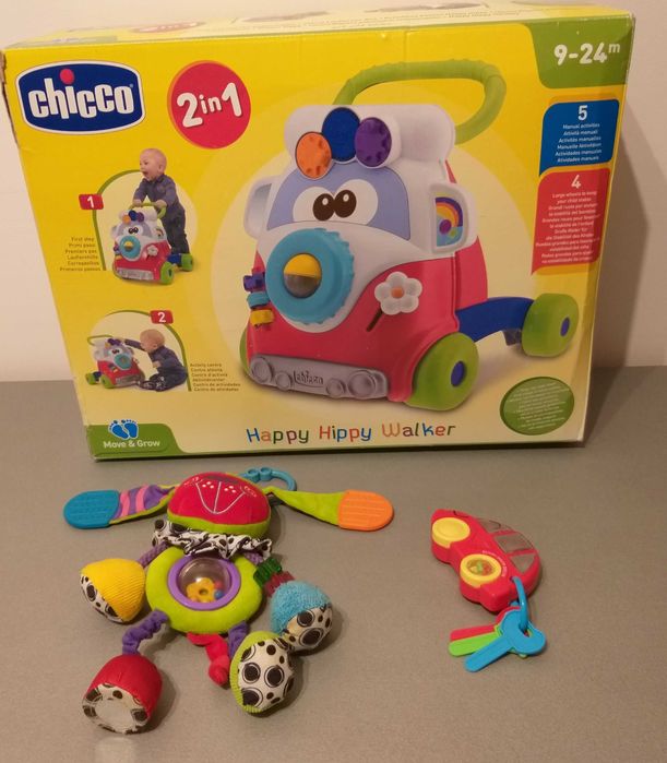 Sprzedam chicco, pchacz, chodzik dla dziecka.