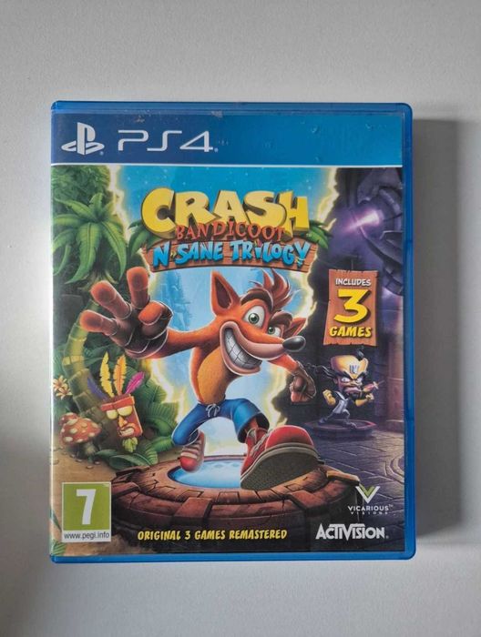 Gra Crash Bandicoot N'Sane na PS4, stan bardzo dobry
