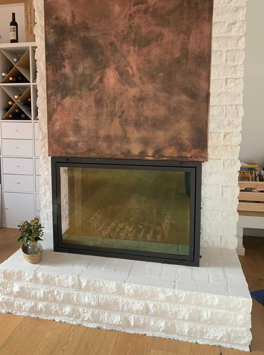 Drzwiczki kominkowe na wymiar do otwartych palenisk model AX6