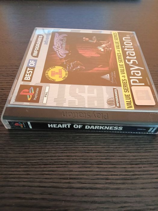 Jogo PS1 Heart of Darkness completo com óculos 3D e instruções