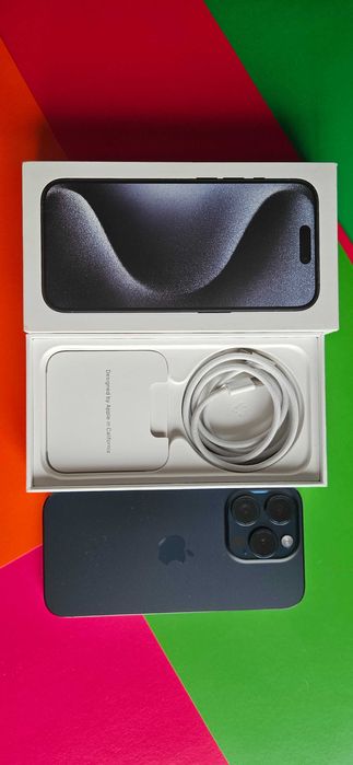 Идеальный  IPHONE 15 PRO 256Gb Blue Titanium физ SIM neverlock Европа
