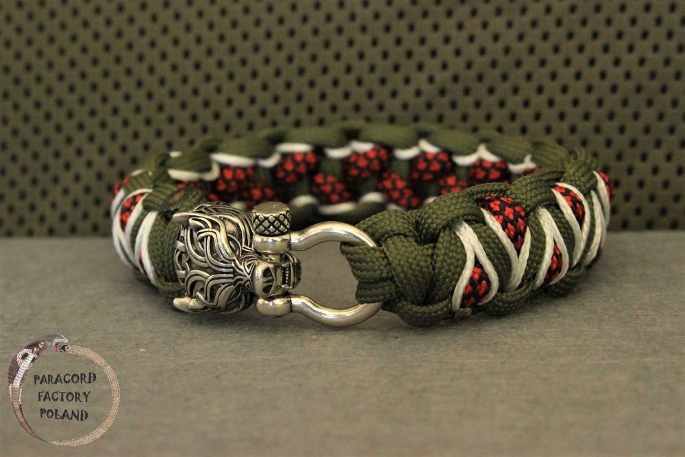 Bransoletka Dragon eye paracord / microcord handmade