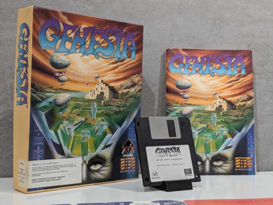 Genesia Ultimate Domain BIG BOX gra PC DOS dyskietka 1.44" ENG 1993 r.