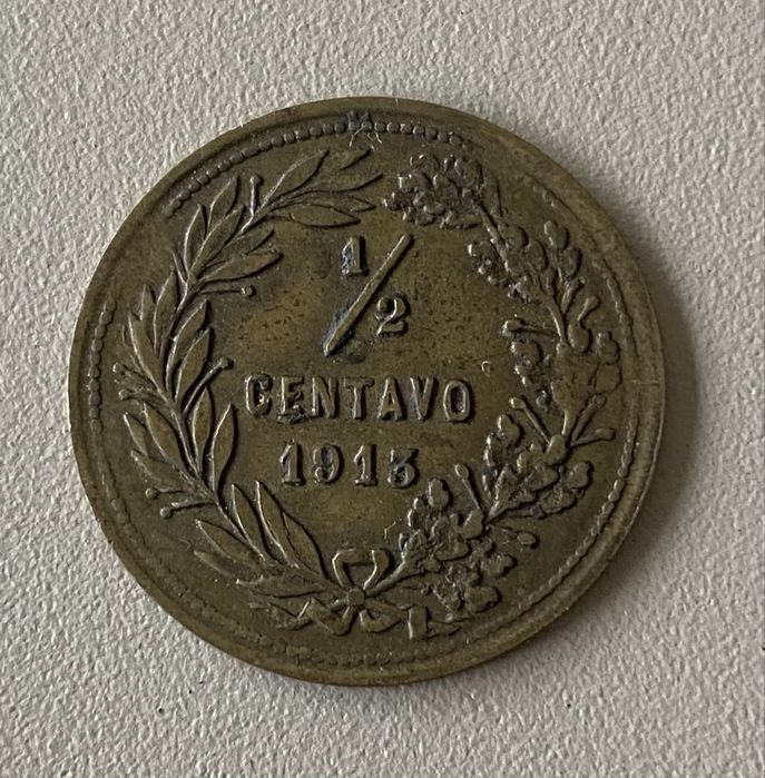 Ficha 1792 - Ponte D. Luis 1 - 1/2 Cent. 1913