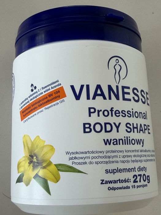 Aminokwasy bodyshape białko Vianesse wanilia