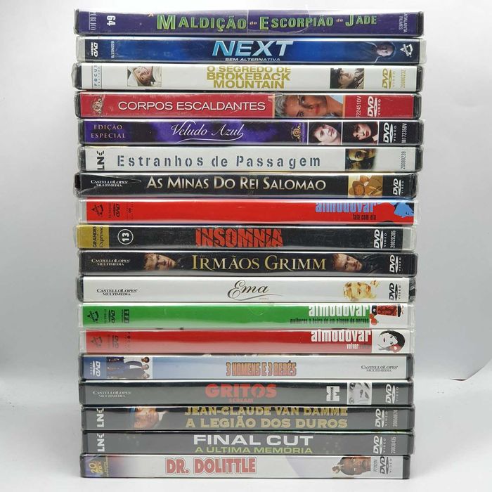 Lote 6/2 - Pack de 18 Filmes Novos e Selados em DVD - Ref.VI