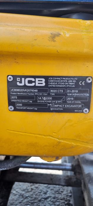 Sprzedam Piękną Minikoparkie JCB 8020