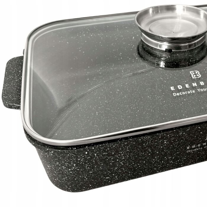 brytfanna garnek + łapki silikonowe marmurek aroma indukcja 32x23cm /