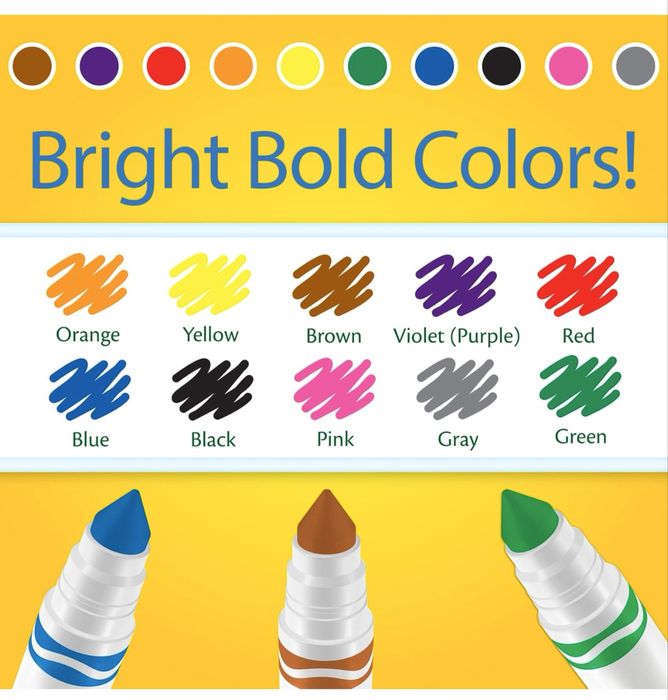 Фломастери Crayola 10 шт