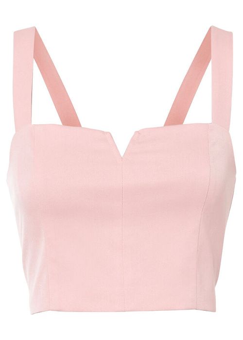 B.P.C krótki top gorsetowy różowy ^40