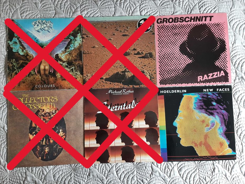 Eloy -Colosseum -Jane–Michael Rother -Grobschnitt -Hoelderlin–Vinil LP