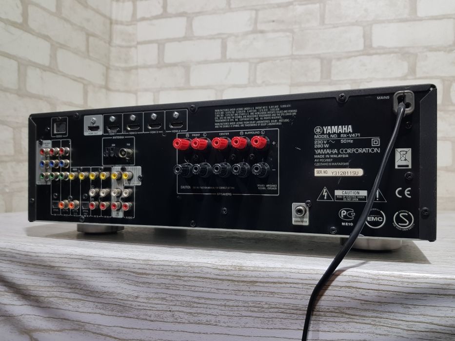 5.1 AV ресивер YAMAHA RX-V471 +1, *5x105 Вт, HDMI, 3D, ARC,USB, Б/у