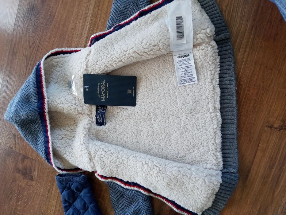 Komplet sweter Mayoral Nowy i kurtka benetton  rozm 62/68