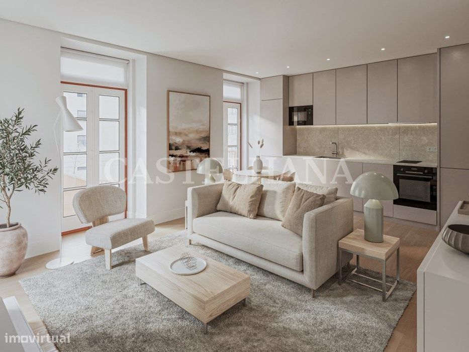 Apartamento T0 com varanda em novo empreendimento na Graça