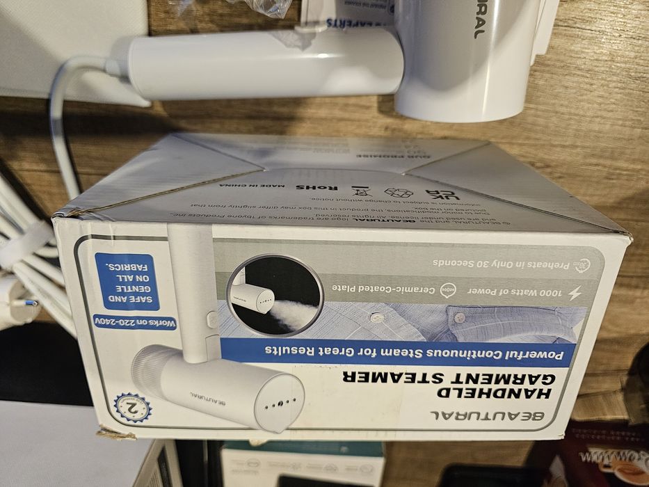 BEAUTURAL Parownica składana ręczna prasownica parowa