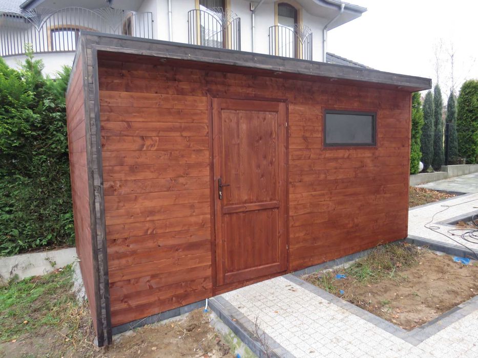 Nowoczesny domek narzędziowy 3x3m
