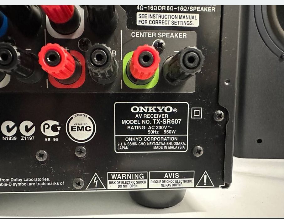 7.2 Amplituner ONKYO TX-SR607, 7*140Watt, HDMI,