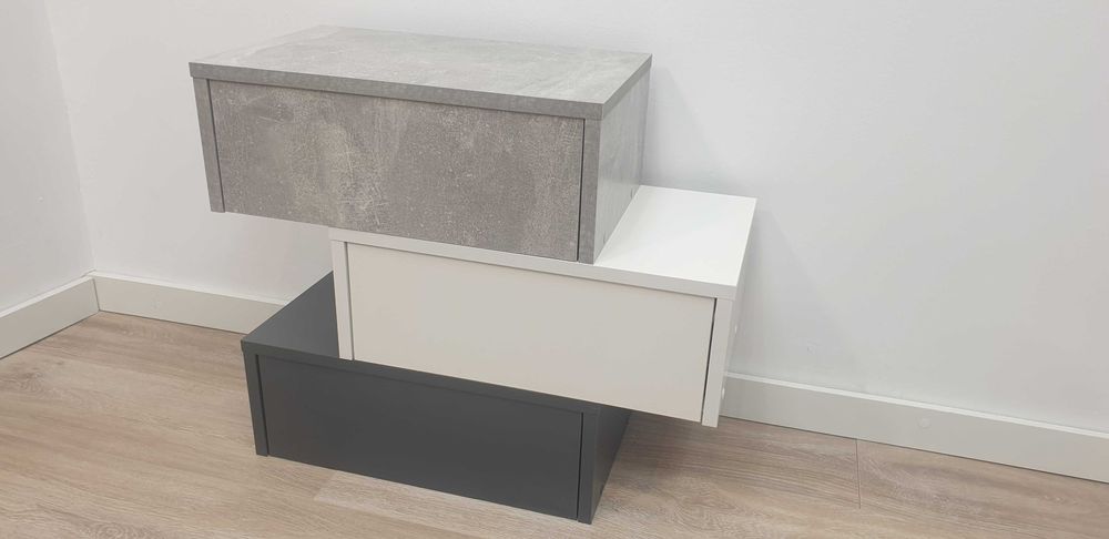 Приліжкова підвісна тумба "Флай" "Білий".Прикроватная тумбочка.Комод