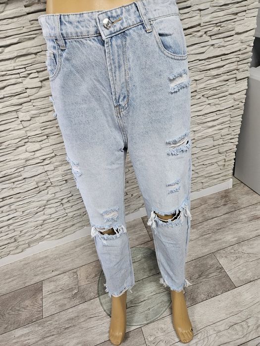 Nowe spodnie jeansowe premium SeeSee Parirs z rozdarciami rozm 40
Mark