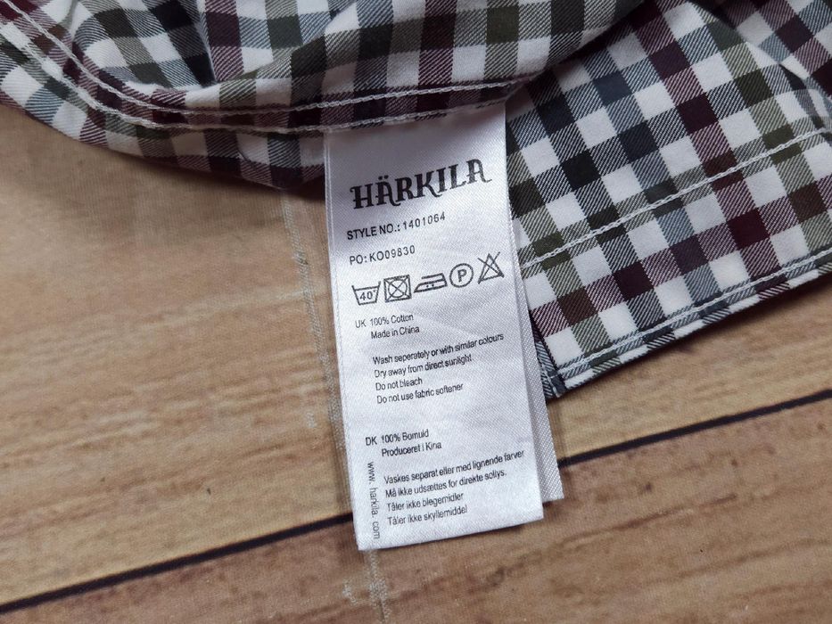 HARKILA Non Iron Classic Fit Koszula w Kratkę Męska r. XL