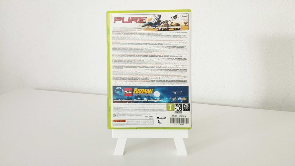 XBOX 360 - Pure + Lego Batman - Completo com Manuais