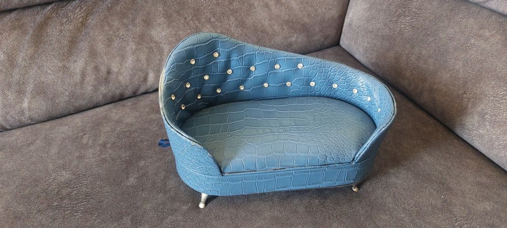 Guarda-jóias sofá azul