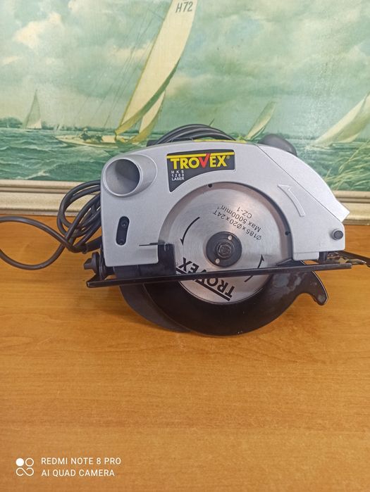 NOWA pilarka tarczowa TROVEX HKS 1200 LASER – 1200 W | walizka | tarcz