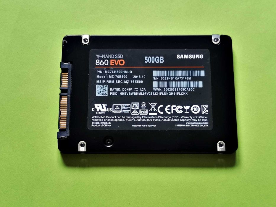 SSD 500GB Samsung 860 EvO