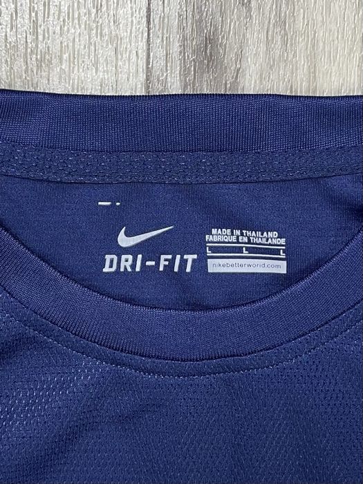 Nike Barca спортивный костюм L размер футбольный синий с принтом