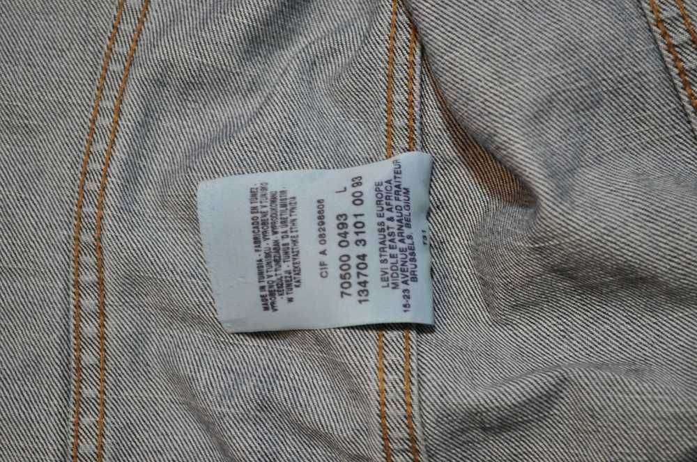 LEVIS L damska kurtka jeansowa vintage poprzecierana p1v 501
