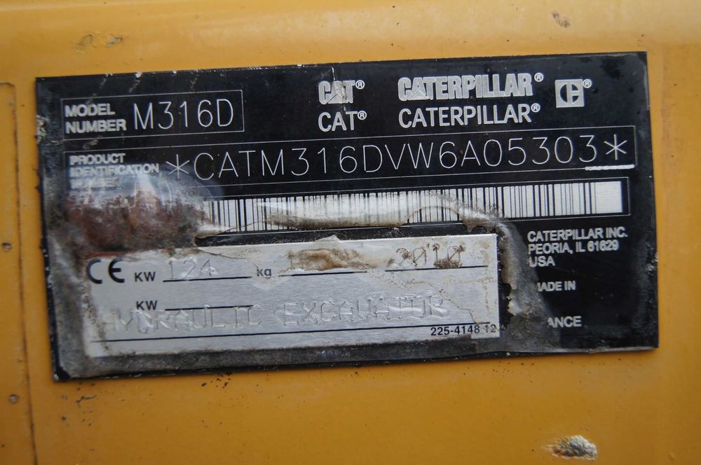 Koparka kołowa CAT 316