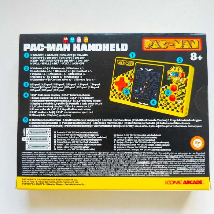Consola Pac-Man Handheld 45º Aniversário da Iconic Arcade