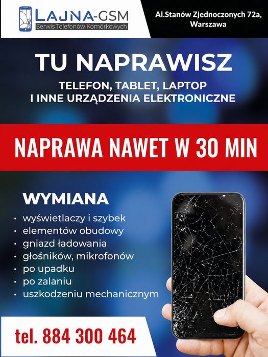 Serwis laptopów naprawa laptopów komputerów PC szybka diagnoza ! Warszawa