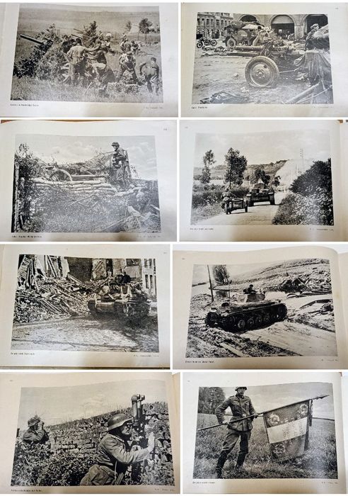 Militaria de Trincheira livro Fotográfico da  invasão França e Bélgica