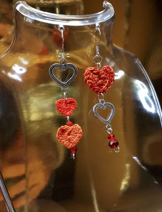Brincos de crochê
