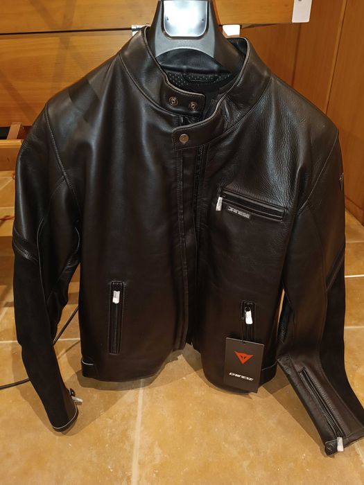 Casaco moto em pele Dainese Merak