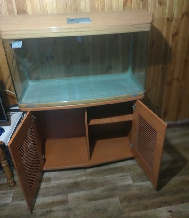 Акваріум JEBO R3100 - 250 л. 100*48*52 см з кришкою 62 см на тумбочці