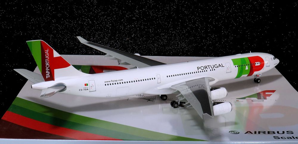 TAP Air Portugal Airbus A340-312 CS-TOA escala 1:200 super raro